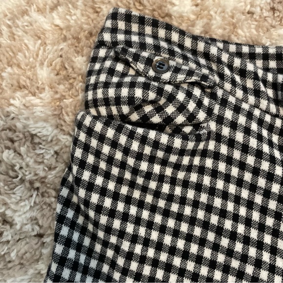 Anthropologie the essential crop flare check dress pants size 8 - Picture 8 of 9